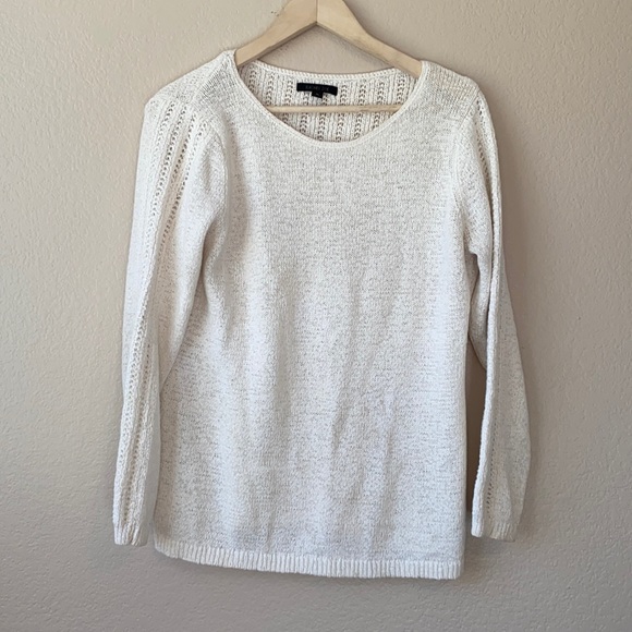 Rachel Zoe Sweaters - Rachel Zoe Knit Cream Keyhole Detailed Sweater sz XL